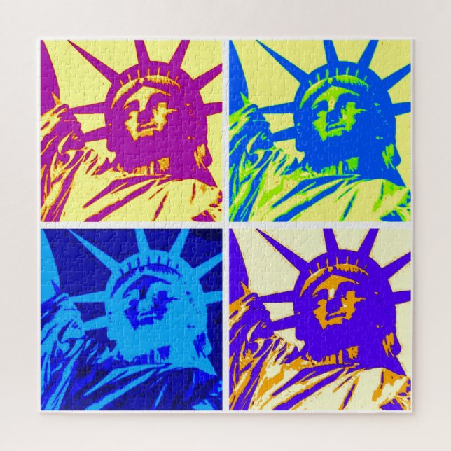Quebra-cabeça Pop Art Style Estátua da Liberdade (Vertical)