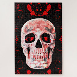 Quebra-cabeça Pop de Arte Gótica Vermelho Negro Moderno