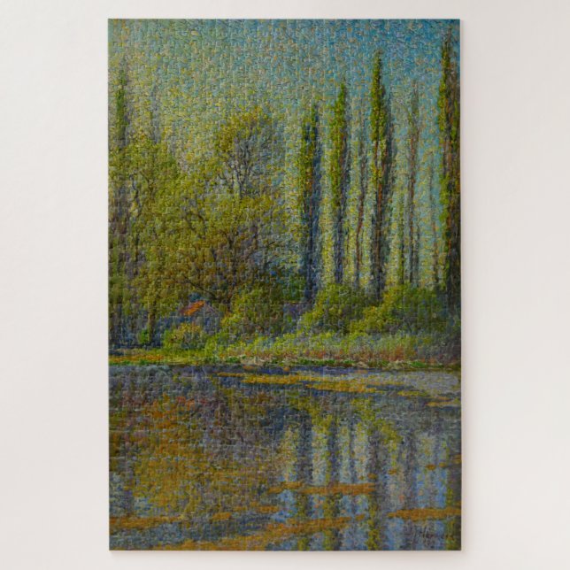 Quebra-cabeça Poplar Trees em Primavera (Utah Landscape) (Arte d (Vertical)