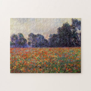 Quebra-cabeça Poppies em Giverny Monet Fine Art
