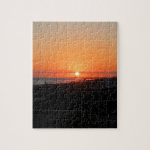 Quebra-cabeça Por do sol da praia na praia NC de Holden