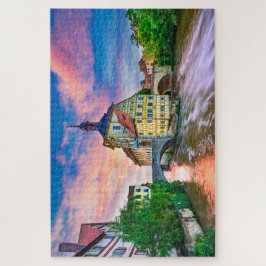 Quebra-cabeça pôr do sol de Bamberg na Alemanha