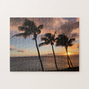 Quebra-cabeça Por do sol em Kauai, Havaí