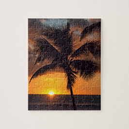 Quebra-cabeça Por do sol havaiano - 8x10 - PC 110