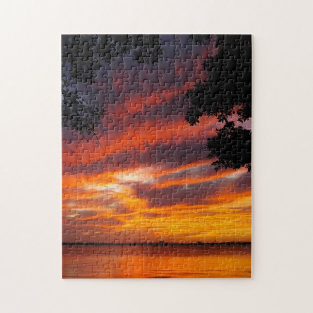 Quebra-cabeça Por do sol impetuoso (Vertical)