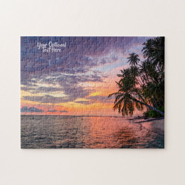 Quebra-cabeça Pôr do Sol na Praia (Horizontal)
