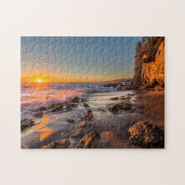 Quebra-cabeça Pôr do sol na Praia Victoria (Horizontal)