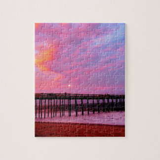 Quebra-cabeça Por do sol no cais