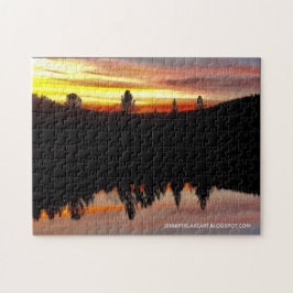 Quebra-cabeça Pôr do sol no Lago Olson Puzzle