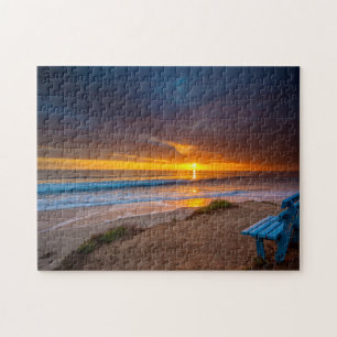 Quebra-cabeça Pôr do sol sobre o Oceano Pacífico