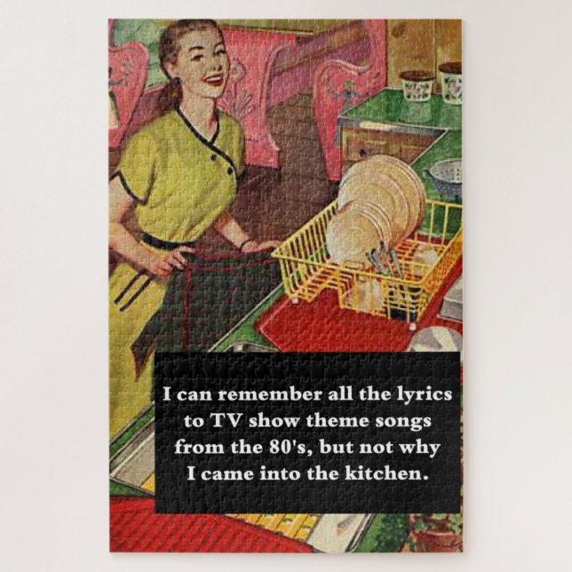 Quebra-cabeça Por Que Eu Entrei Na Cozinha? (Vertical)