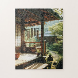 Quebra-cabeça Porch and Garden – Peaceful Japan Puzzle