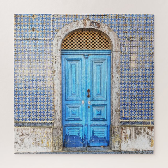 Quebra-cabeça Porta azul Portugal (Vertical)