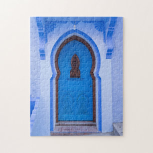 Quebra-cabeça Porta Marroquina Azul