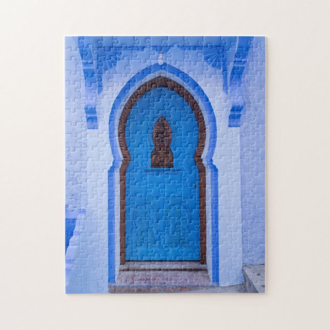 Quebra-cabeça Porta Marroquina Azul (Vertical)