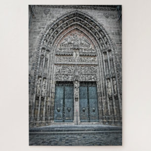 Quebra-cabeça Portas da Catedral - Nuremberga Alemanha-20x30-101