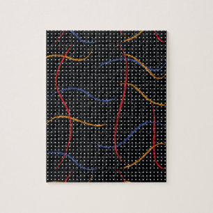 Quebra-cabeça Portas e Splatter de Pintura Retroativa