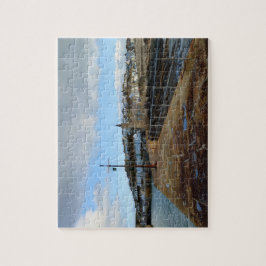 Quebra-cabeça Porthleven Cornualha Inglaterra no inverno