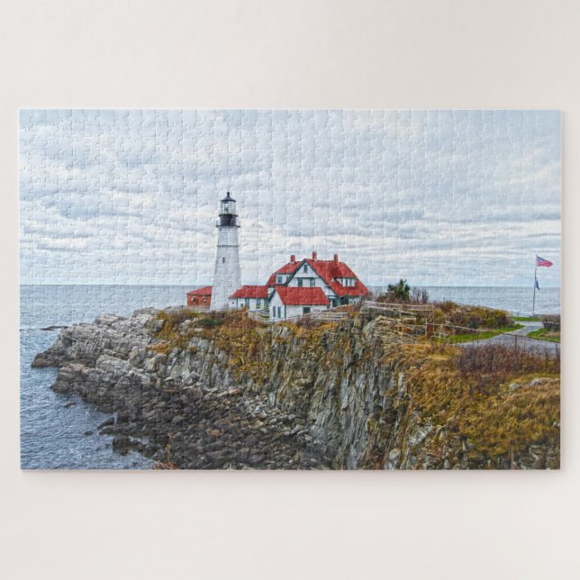 Quebra-cabeça Portland Head Light, Maine (Horizontal)