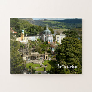 Quebra-cabeça Portmeirion North Wales Tourist Village Scense