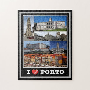 Quebra-cabeça Porto - I Love - Portugal -