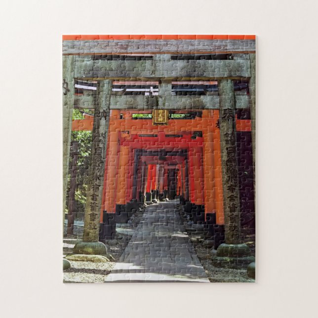 Quebra-cabeça Portões de Torii - Kyoto, Japão, Ásia (Vertical)