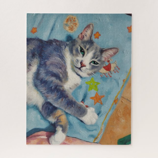 Quebra-cabeça Portrait of Cat Puzzle (Vertical)