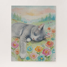 Quebra-cabeça Portrait of Cat Puzzle