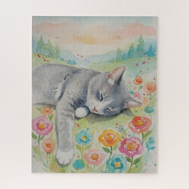 Quebra-cabeça Portrait of Cat Puzzle (Vertical)