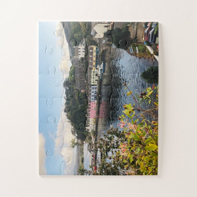 Quebra-cabeça Portree Harbor, Escócia (Vertical)