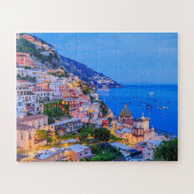 Quebra-cabeça Positano, Costa Amalfi, Itália. (Horizontal)