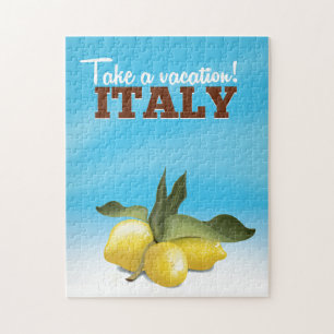 Quebra-cabeça Poster das viagens vintage de Italia