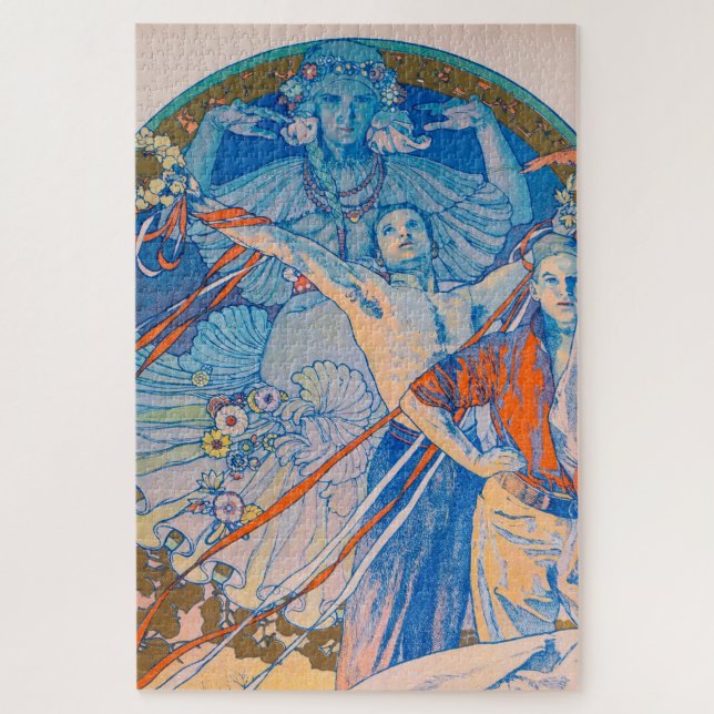 Quebra-cabeça Poster de Alphonse Mucha para o Festival de Sokol  (Vertical)
