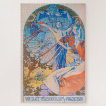 Poster de Alphonse Mucha para o Festival de Sokol 