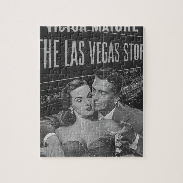 Quebra-cabeça Poster de B&W Las Vegas (Vertical)