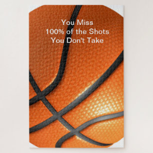 Quebra-cabeça Poster de Basquete de Cotação Motivacional Famil