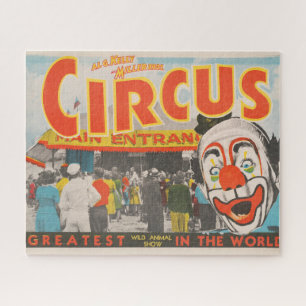 Quebra-cabeça Poster De Circo De Pessoas Que Entram No Topo Gran