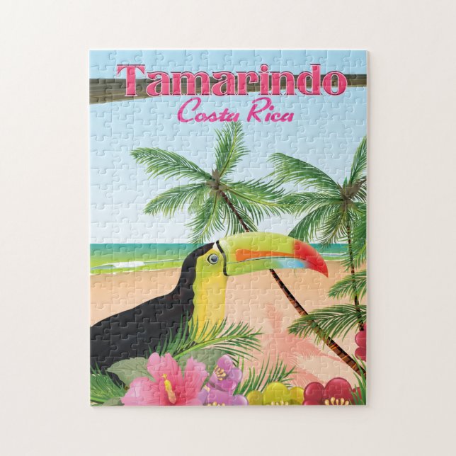 Quebra-cabeça Poster de feriado de praia em Costa Rica (Vertical)