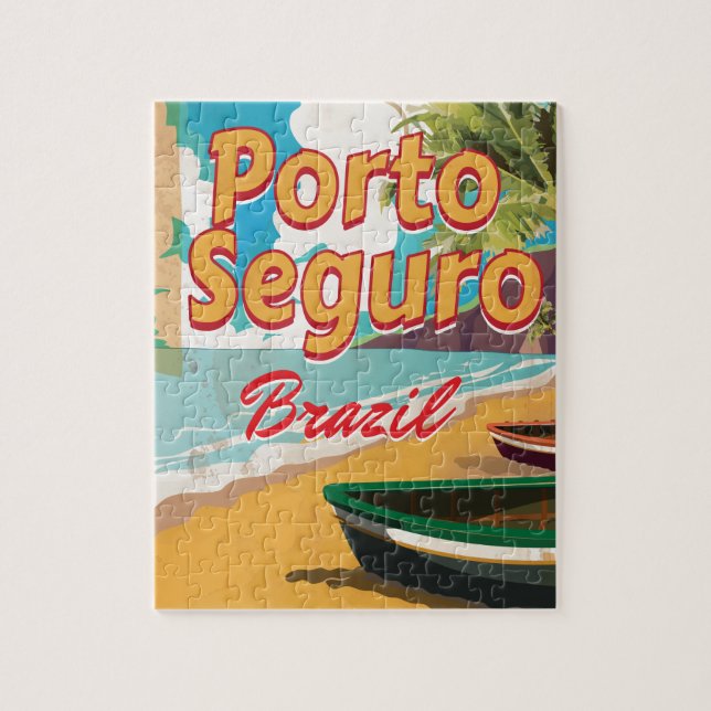 Quebra-cabeça Poster de Porto Seguro Brasil Férias (Vertical)