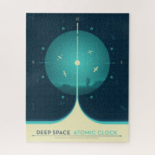 Quebra-cabeça Poster de relógio atômico de espaço profundo, vers
