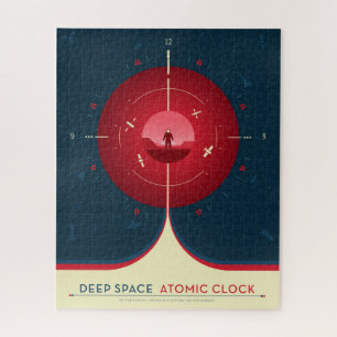Quebra-cabeça Poster de relógio atômico de espaço profundo, vers