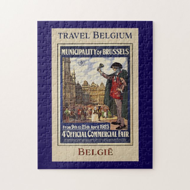 Quebra-cabeça Poster de viagens belga (1923) (Vertical)