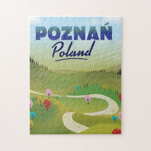 Quebra-cabeça Poster de viagens de Polônia Poznań.