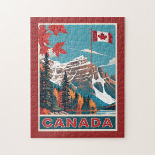 Quebra-cabeça Poster de viagens do Canadá