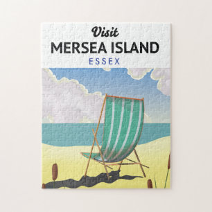 Quebra-cabeça Poster de viagens Essex da ilha de Mersia