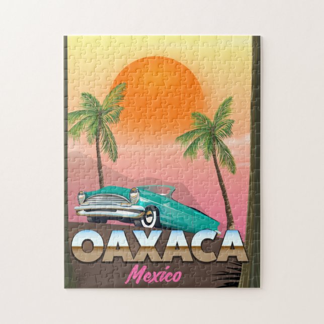 Quebra-cabeça Poster de viagens Oaxaca México (Vertical)