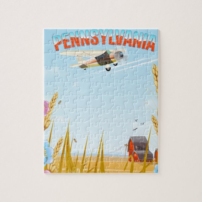 Quebra-cabeça Poster de viagens rural da Pensilvânia (Vertical)