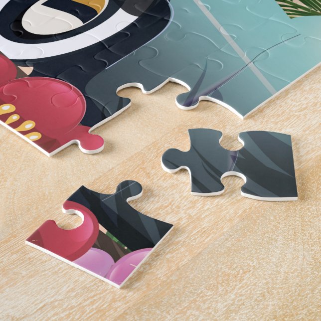 Quebra-cabeça Poster de viagens Tijuana Baja California México (Lateral)