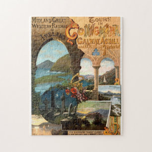Quebra-cabeça Poster de viagens Vintage da Irlanda