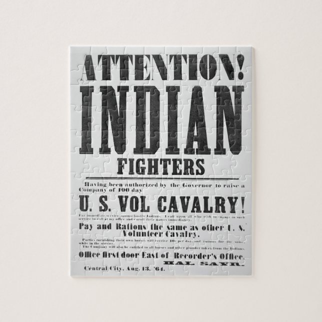 Quebra-cabeça Poster do recrutamento para a cavalaria voluntária (Vertical)